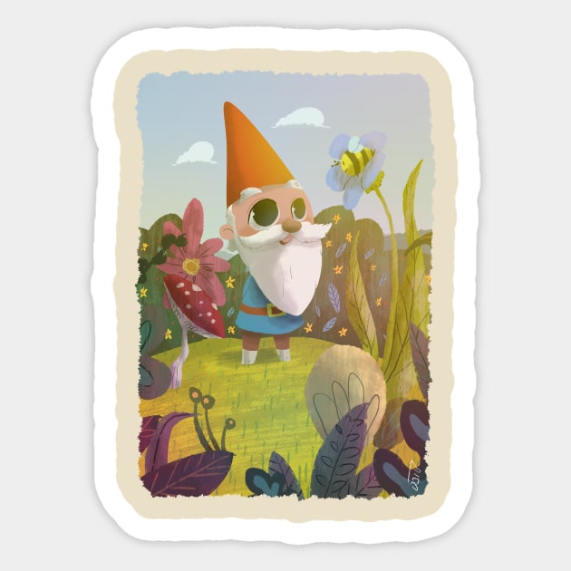 Gnome Sticker by davidpavon